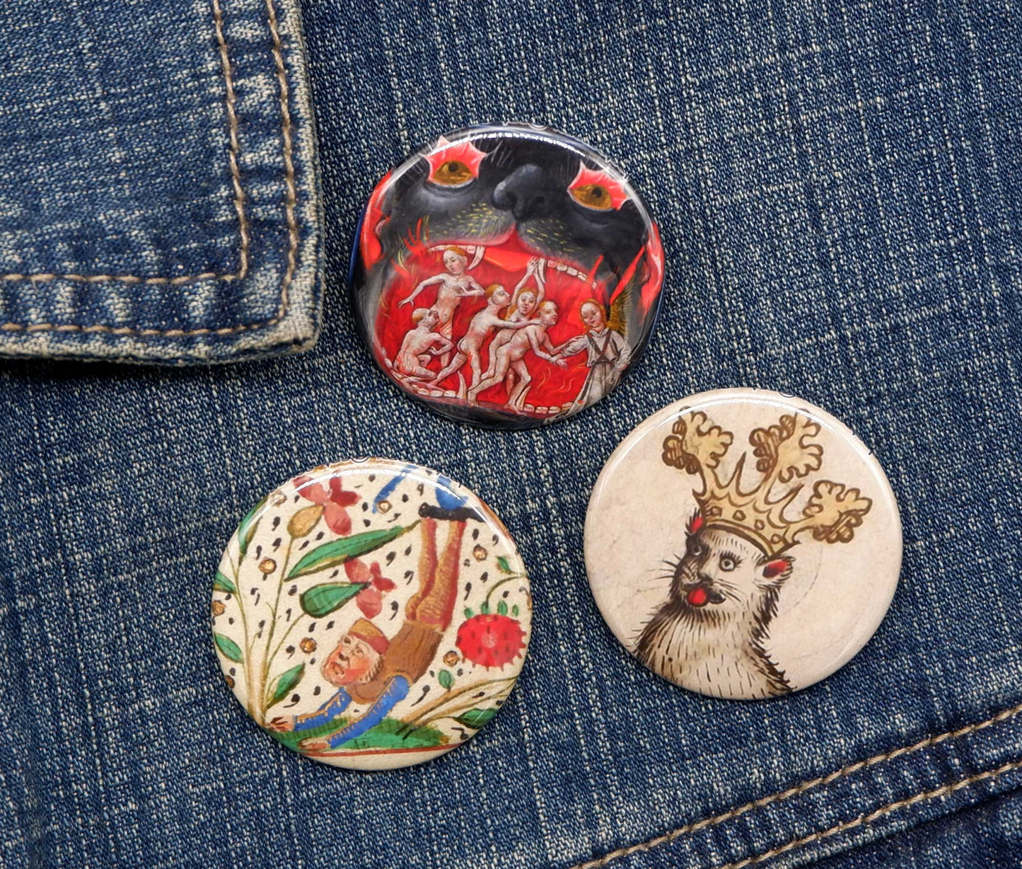 Medieval Art - Pinback Button Set