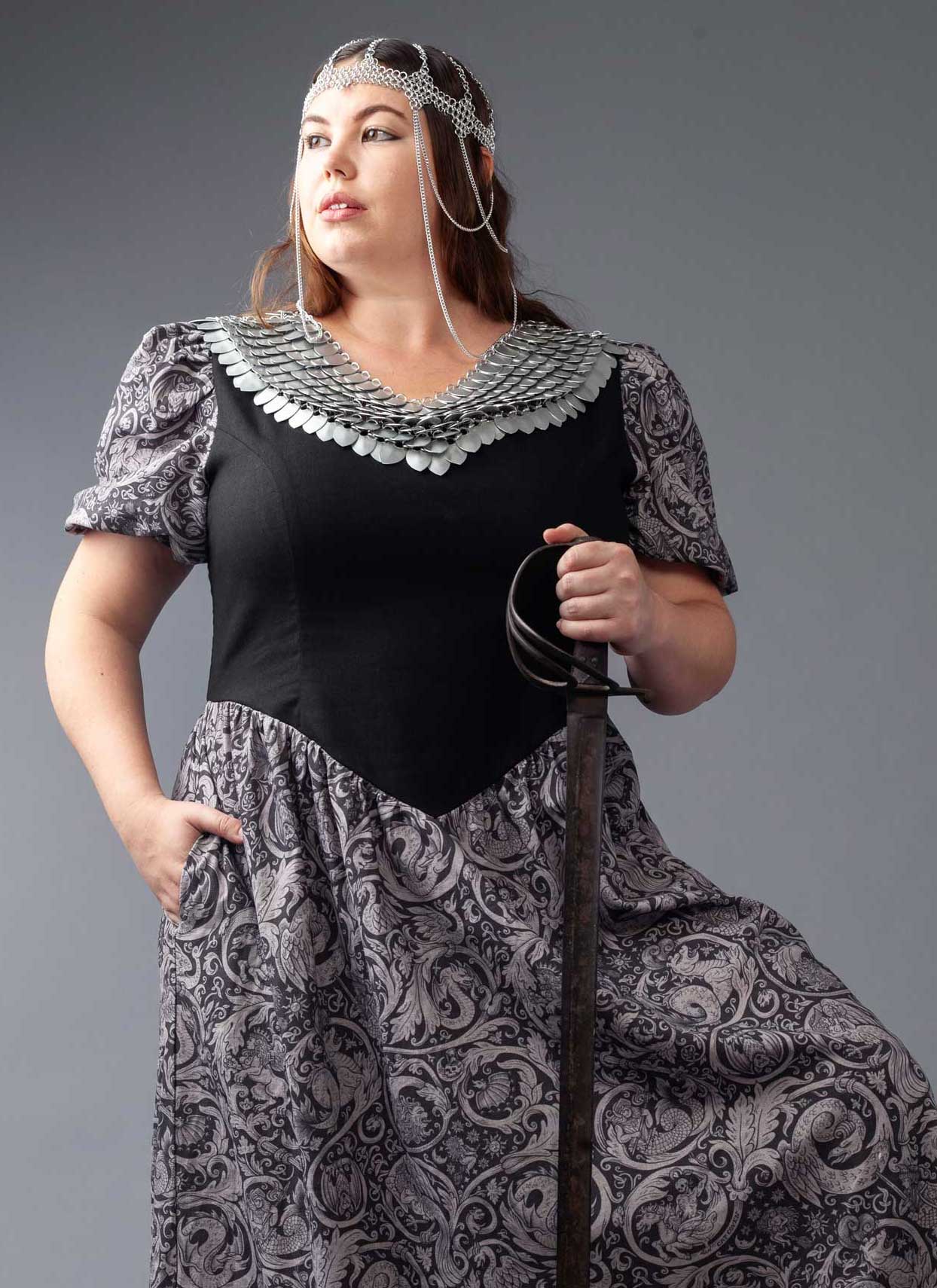 Gunhild Dress - Armor Print