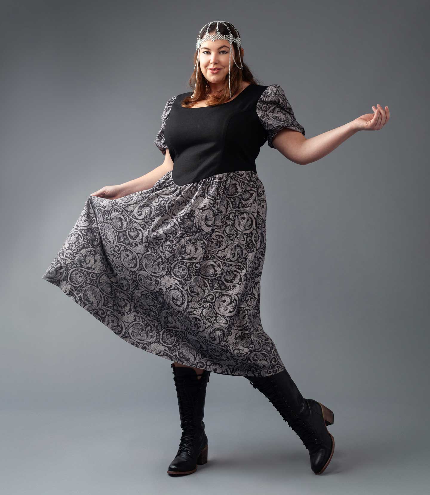 Gunhild Dress - Armor Print