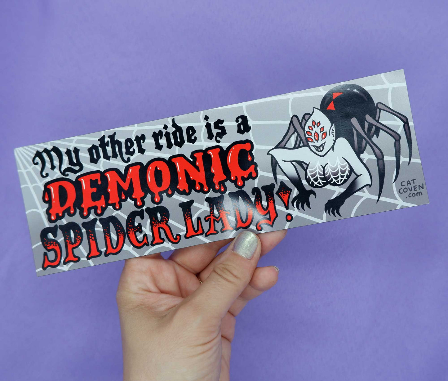 Spider Lady - Car Bumper Magnet