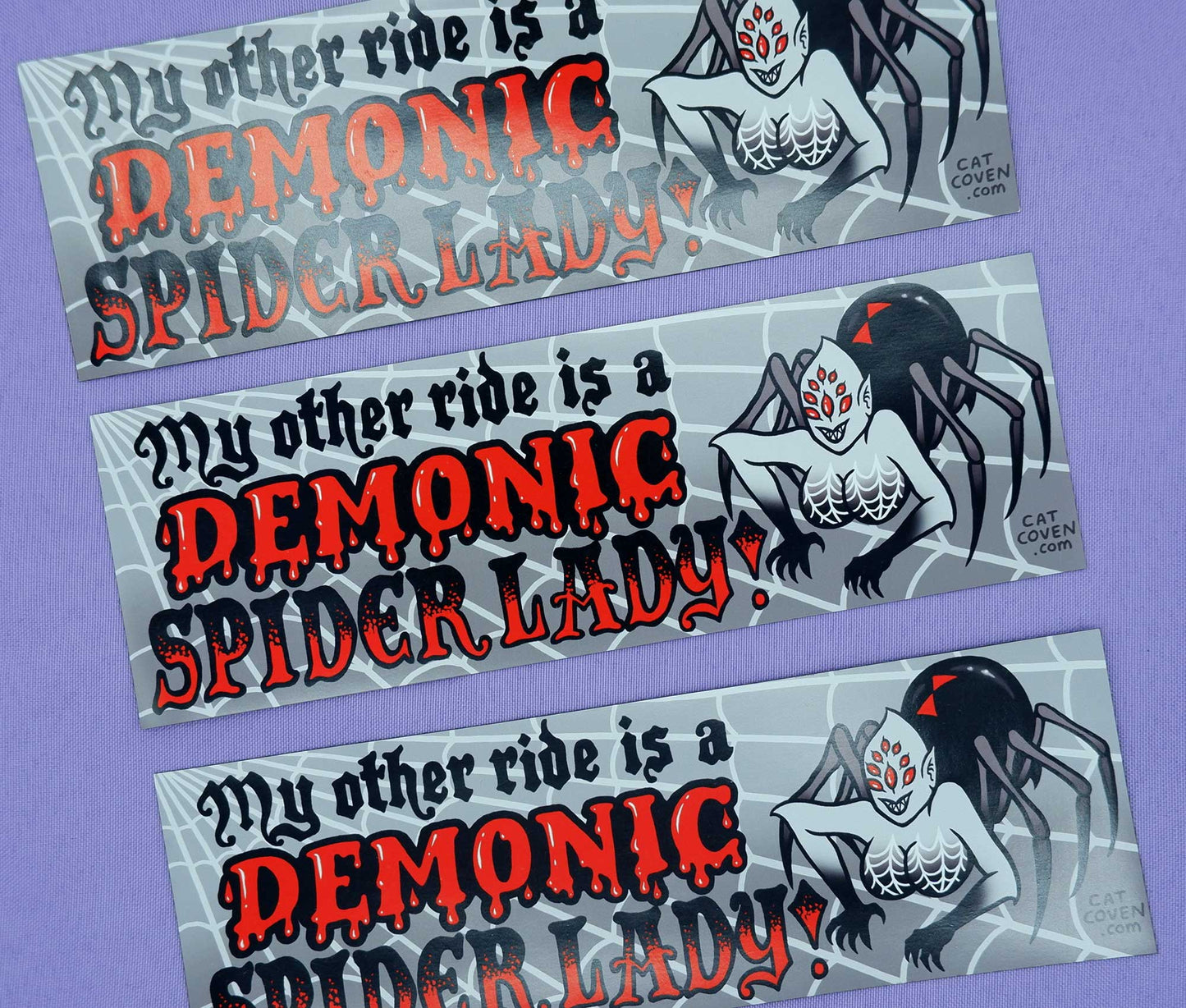 Spider Lady - Car Bumper Magnet