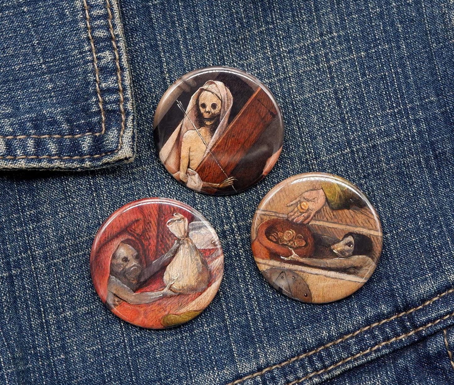 Death at the Door - Pinback Button Set