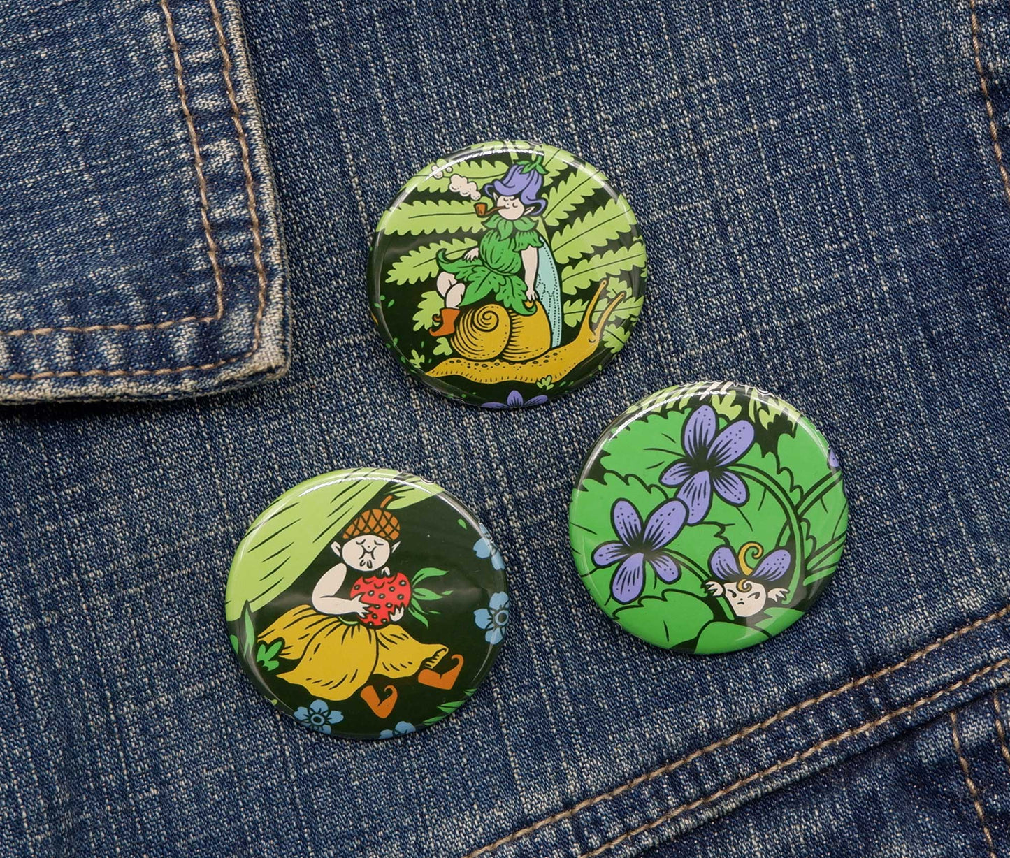 Faerie Friends - Pinback Button Set