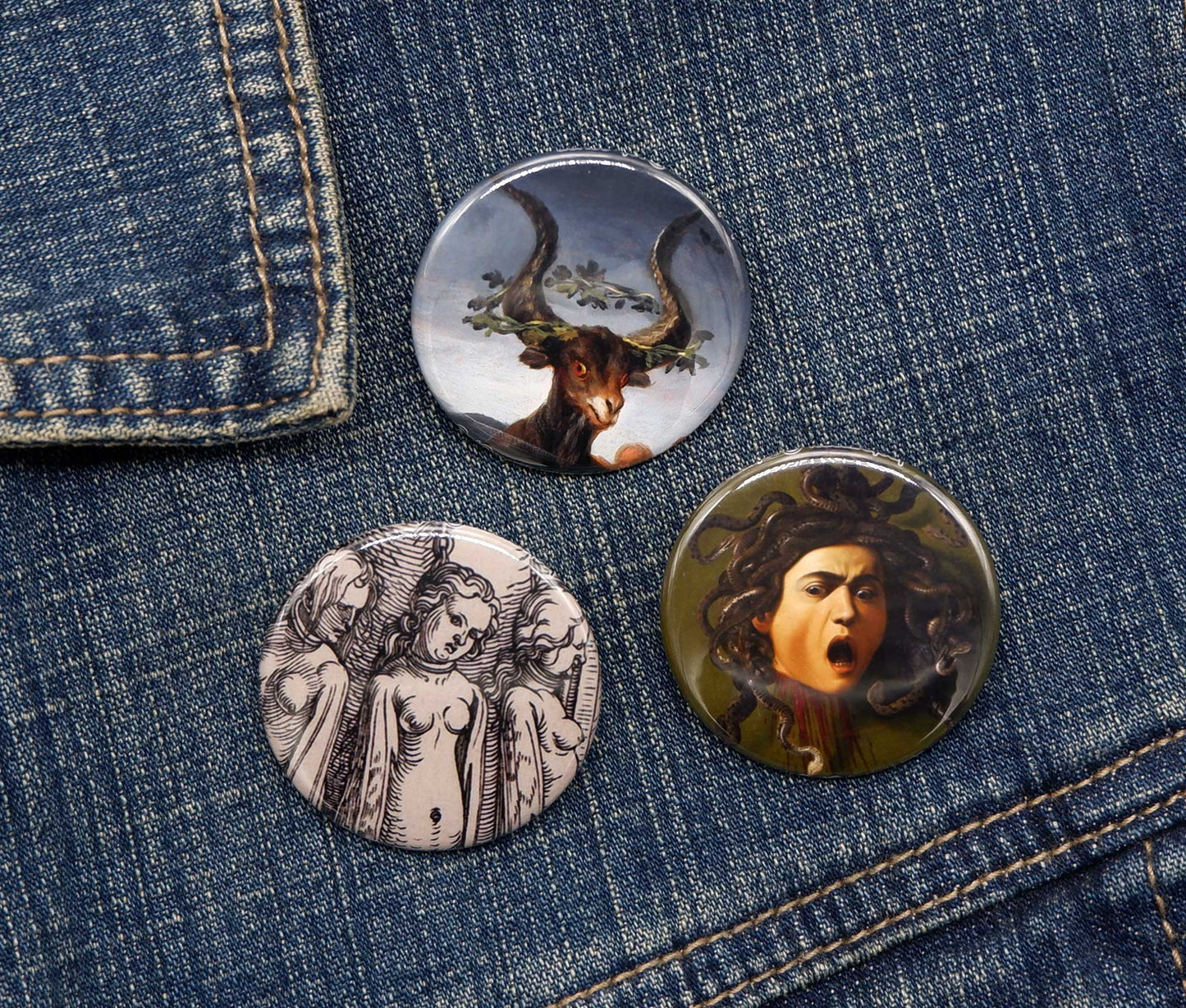 Famous Artworks - Pinback Button Set