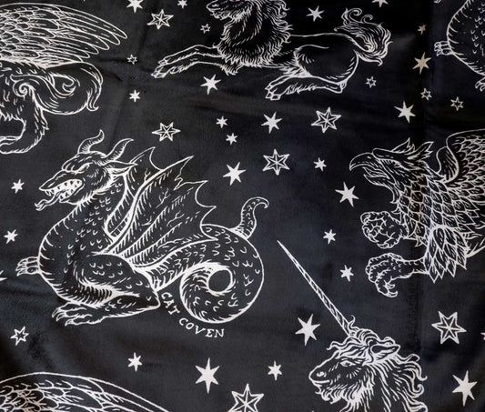 Fantasy Creatures - Minky Blanket (Medium)