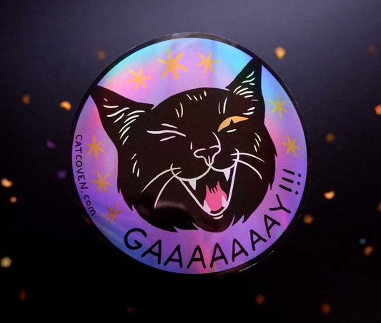 GAAAAAAAY!!! - Holographic Sticker