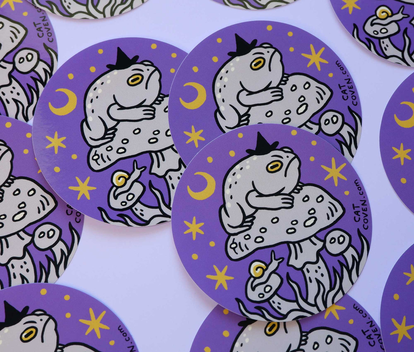 Grumpy Toad Witch - Sticker