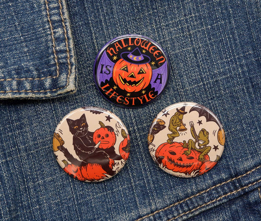 Halloween Everyday - Pinback Button Set