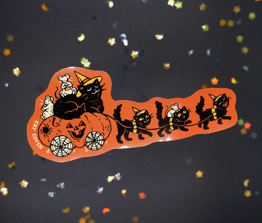 Pumpkin Chariot - Sticker