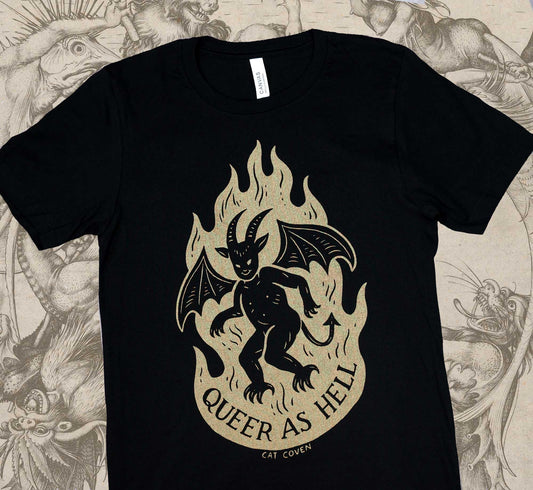 Queer as Hell - Crew Neck T-shirt