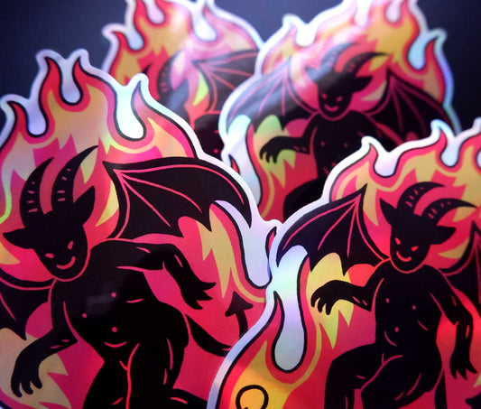 Queer As Hell - Holographic Sticker