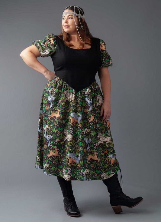 SUPER SALE // Gunhild Dress - Tapestry Print