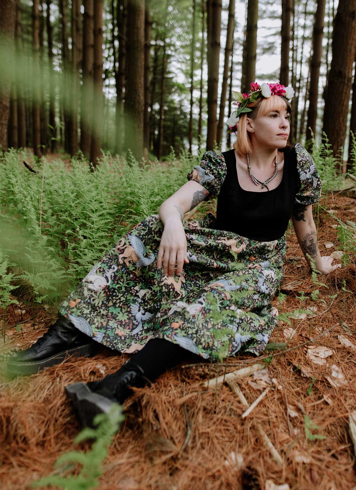 FLAWED ✷ Gunhild Dress - Tapestry Print