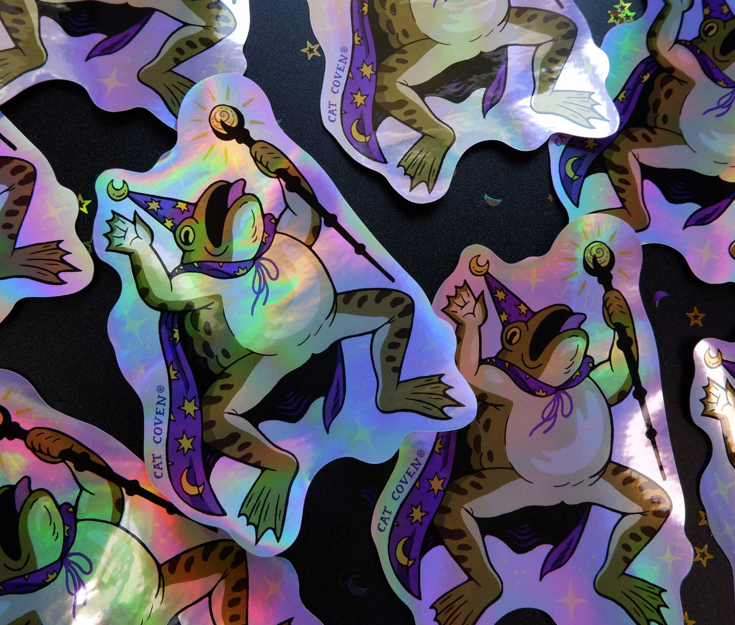 Toad Wizard - Holographic Sticker