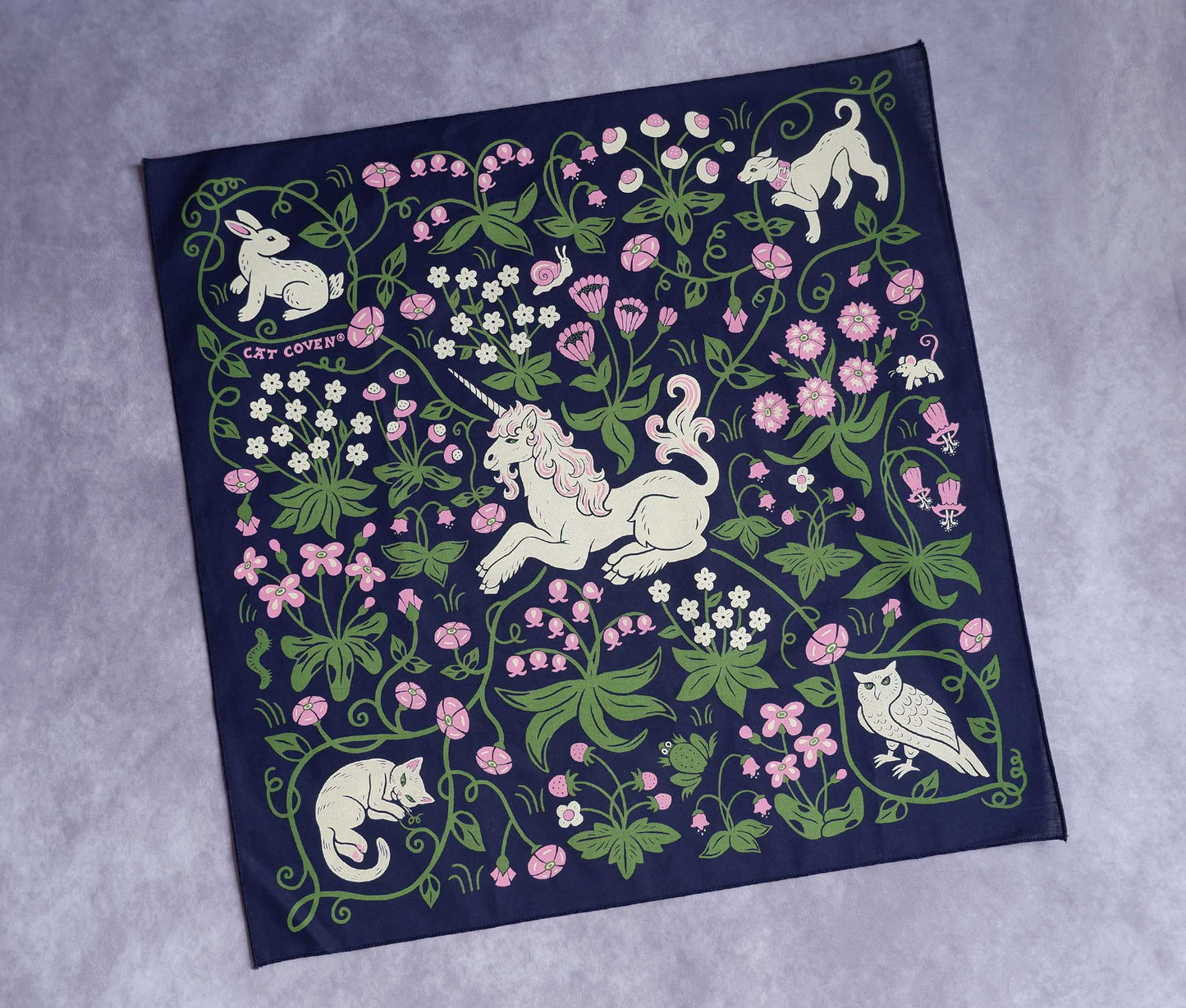 Unicorn Garden - Cotton Bandana