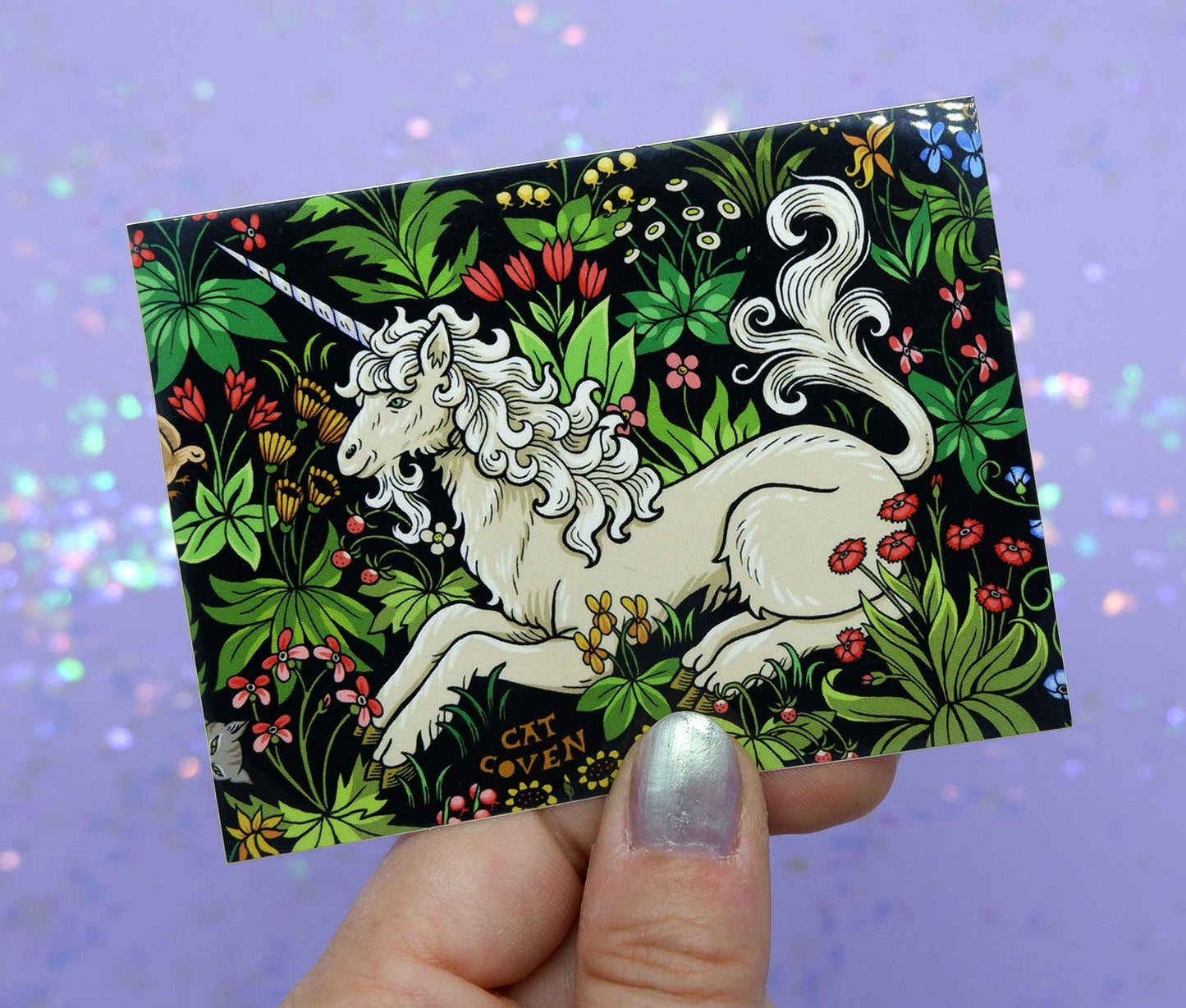 Unicorn Tapestry - Vinyl Sticker