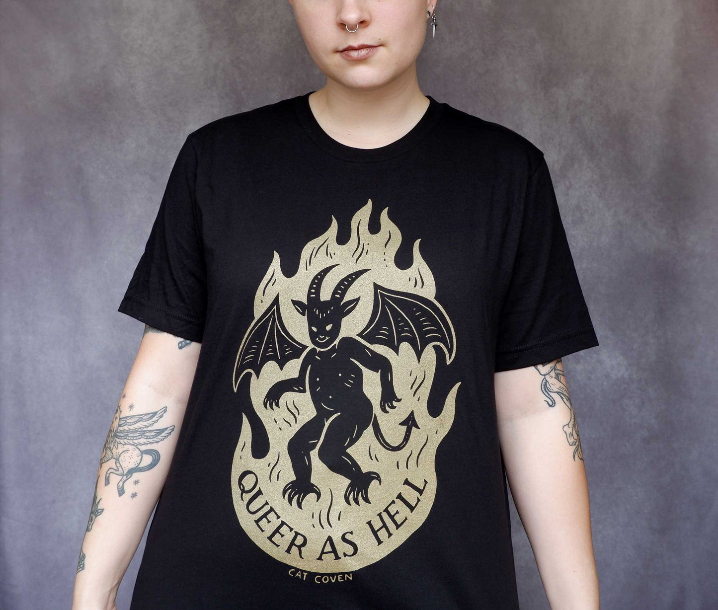 Queer as Hell - Crew Neck T-shirt