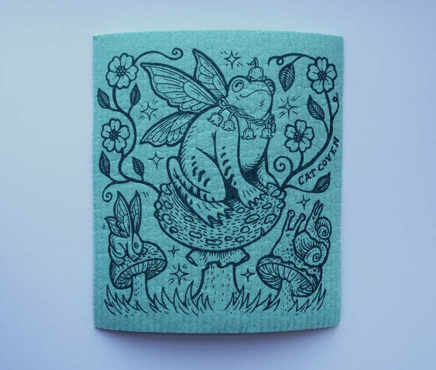 FLAWED Frog Fairy - Swedish Dishcloth