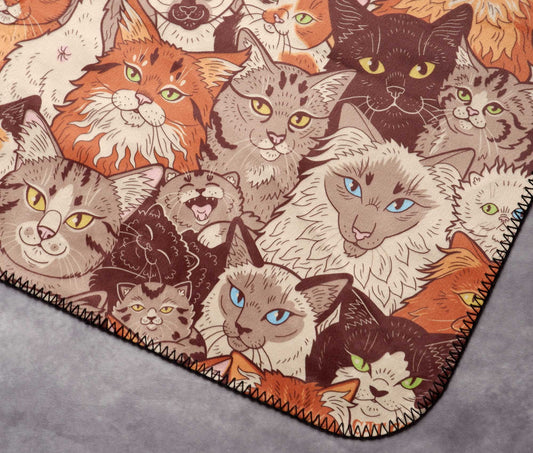 SALE // Clutter of Cats - Minky Blanket
