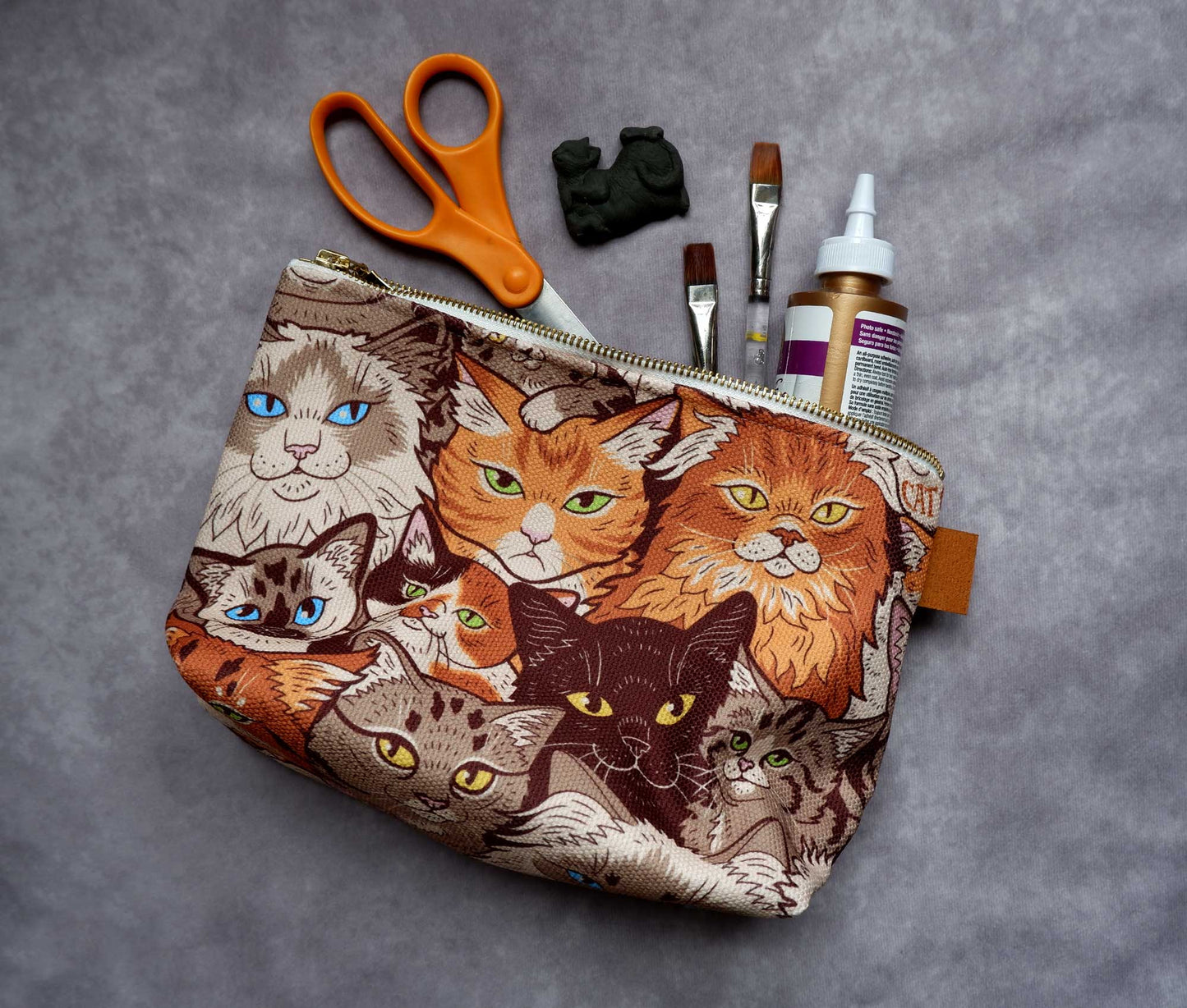 Clutter of Cats - Mini Zipper Bag