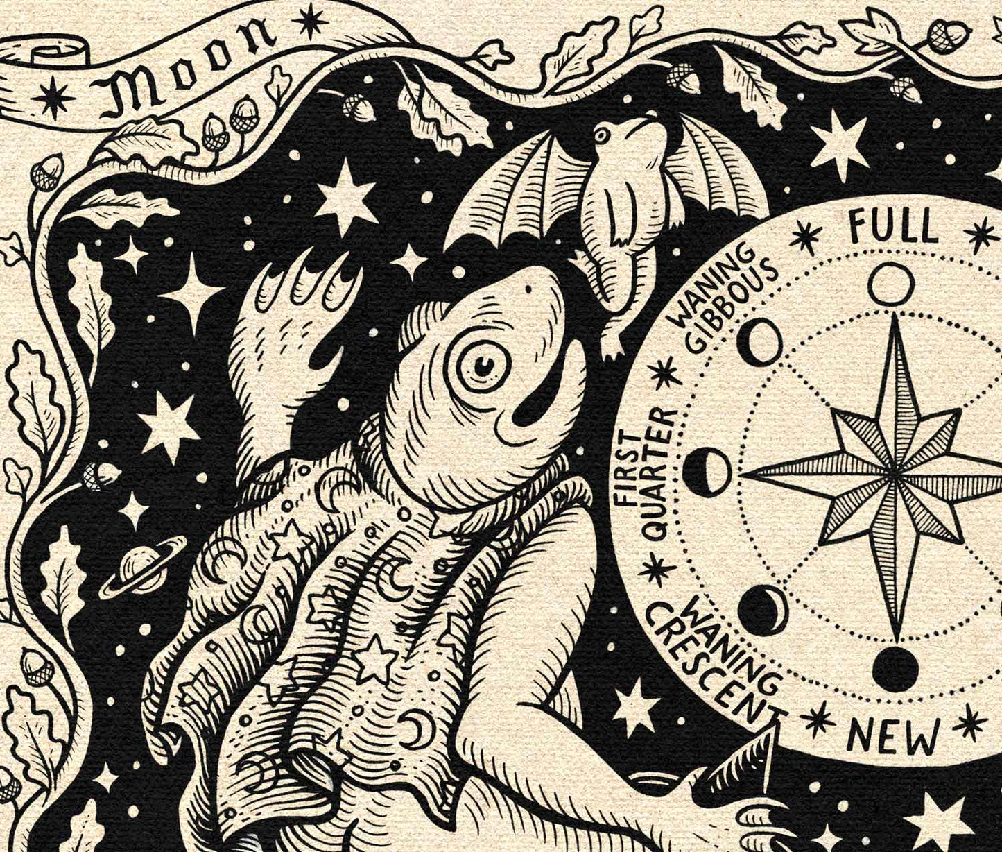 Frog Moon Dance - Fine Art Print
