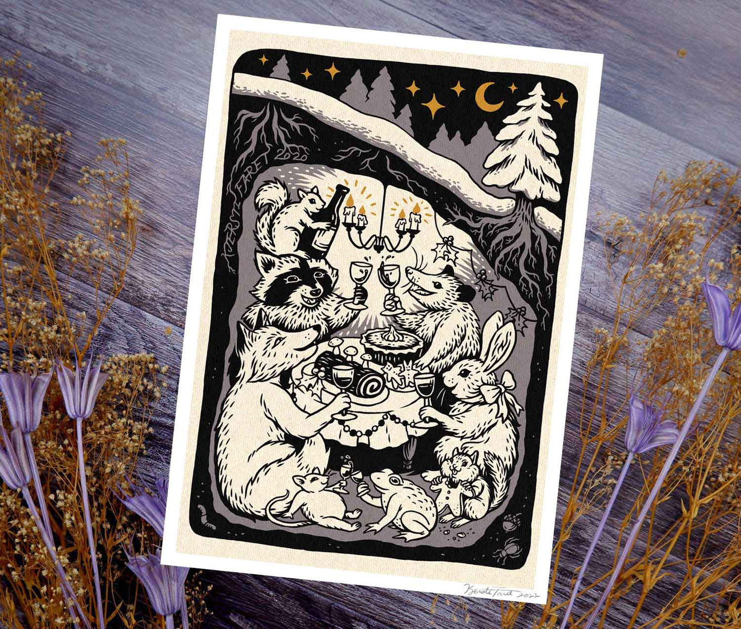 Hygge Dinner Party - Fine Art Print