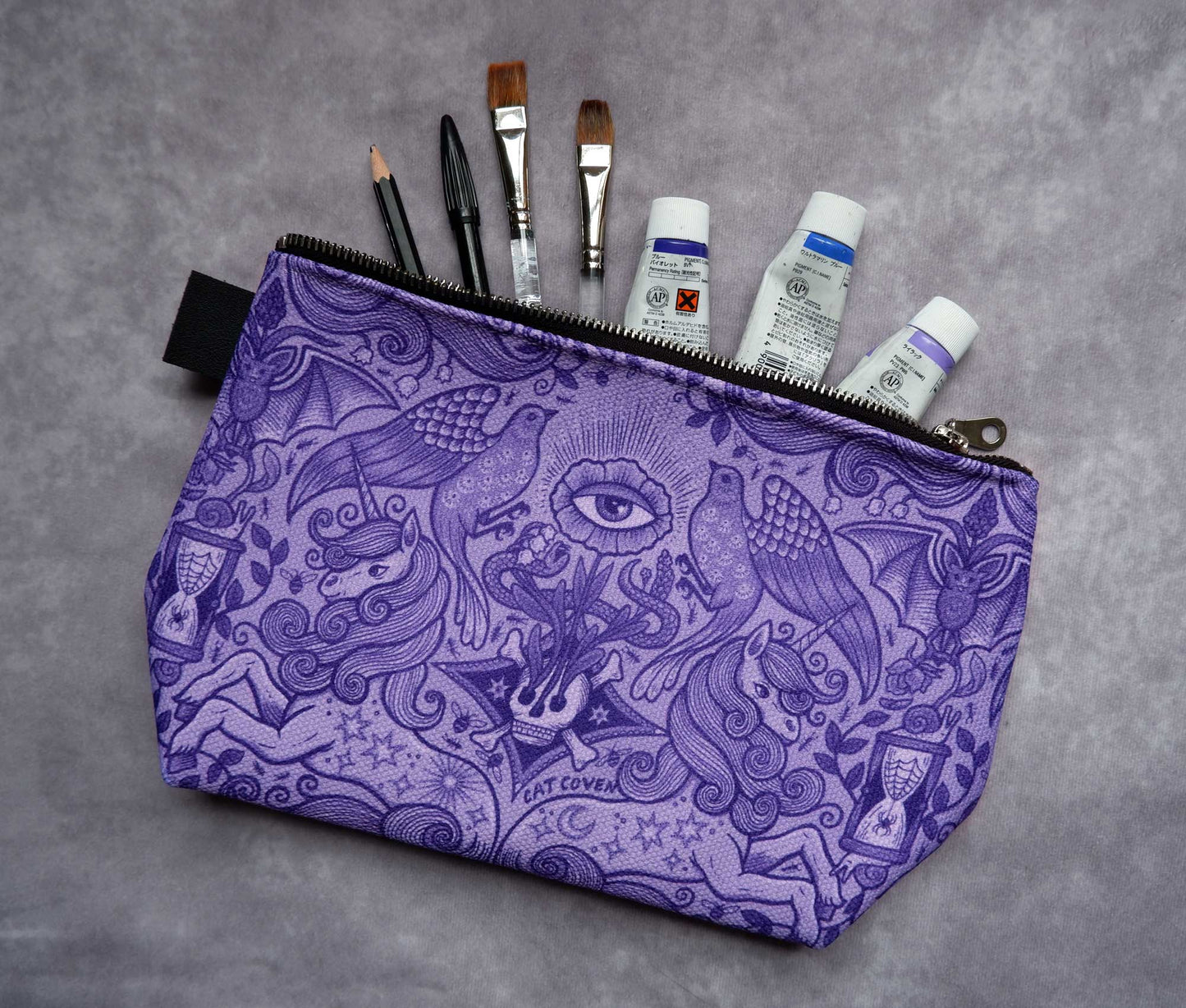 Spring Awakening (Lavender) - Mini Zipper Bag