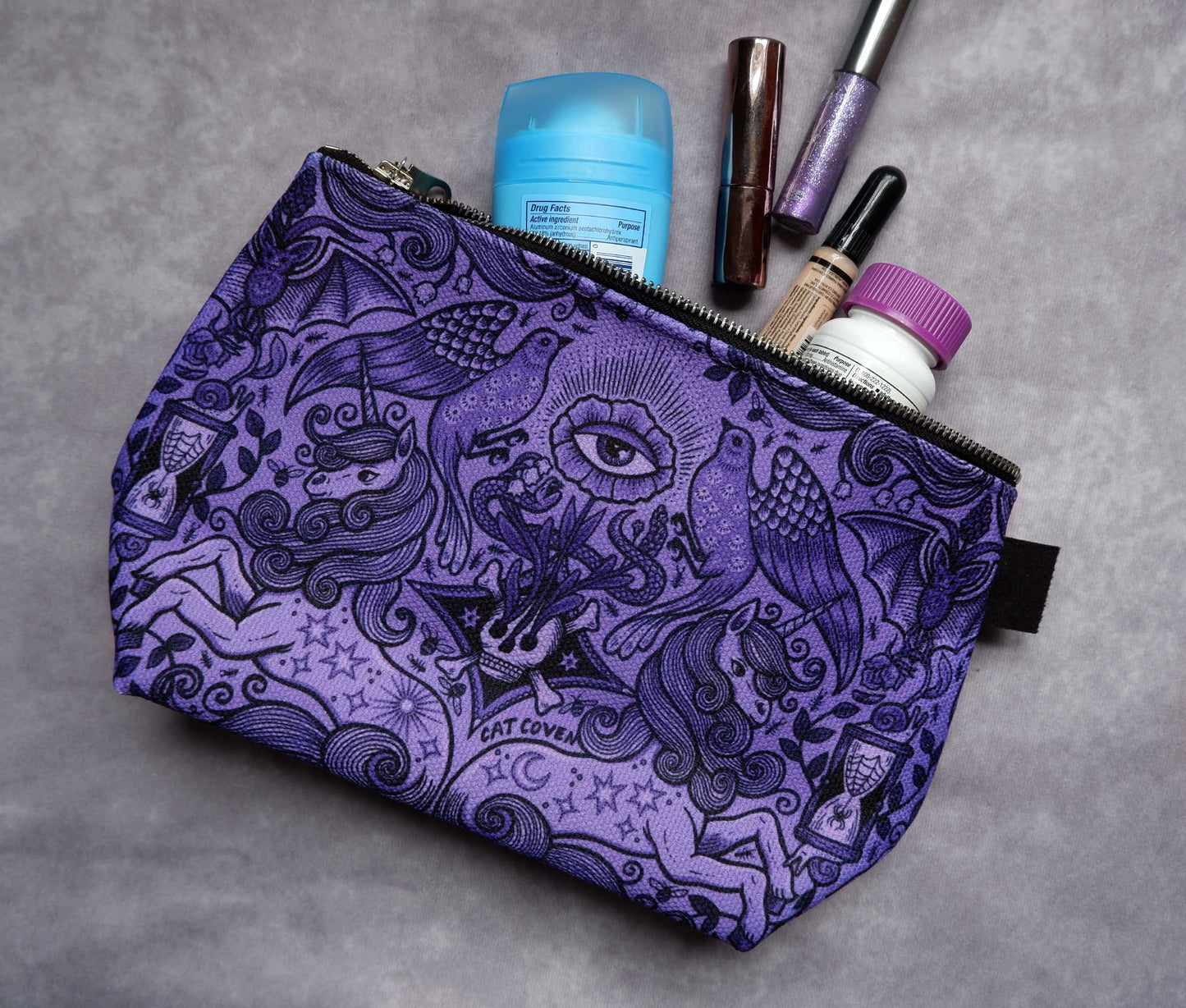 Spring Awakening (Eggplant) - Mini Zipper Bag