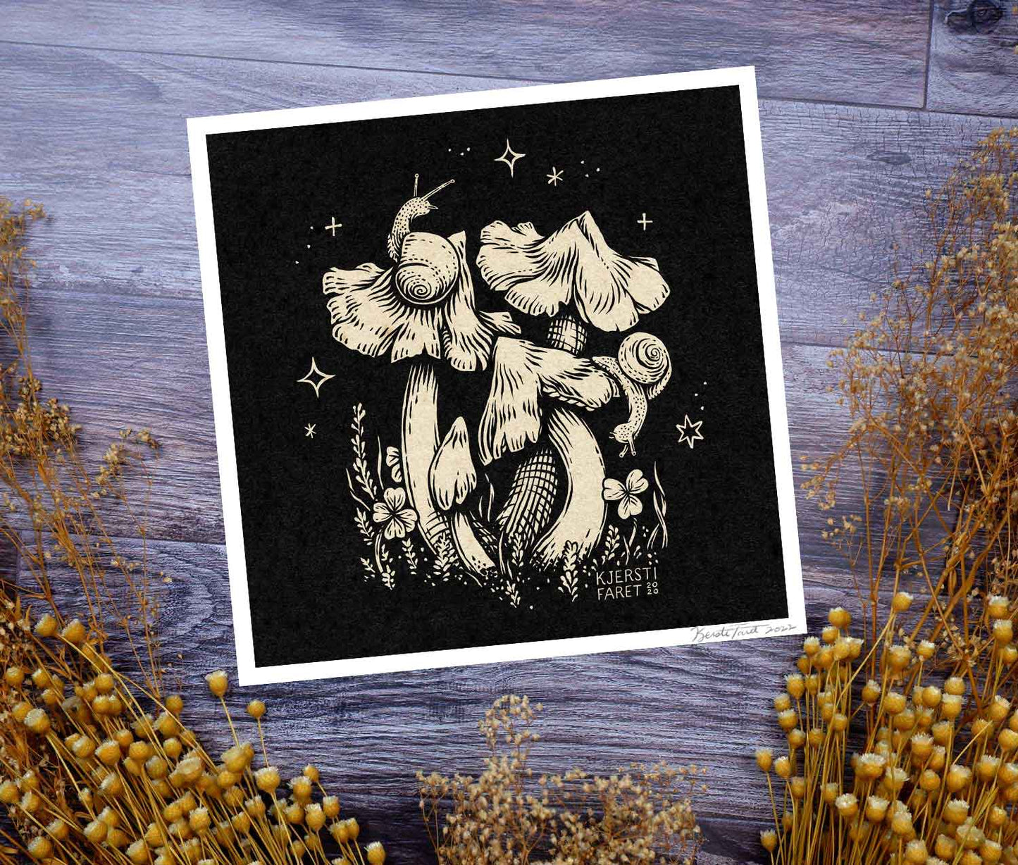 Enchanted Forest: Snails - Fine Art Print