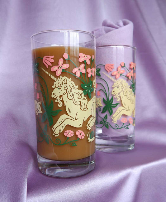 Unicorn Garden - Drinking Glass