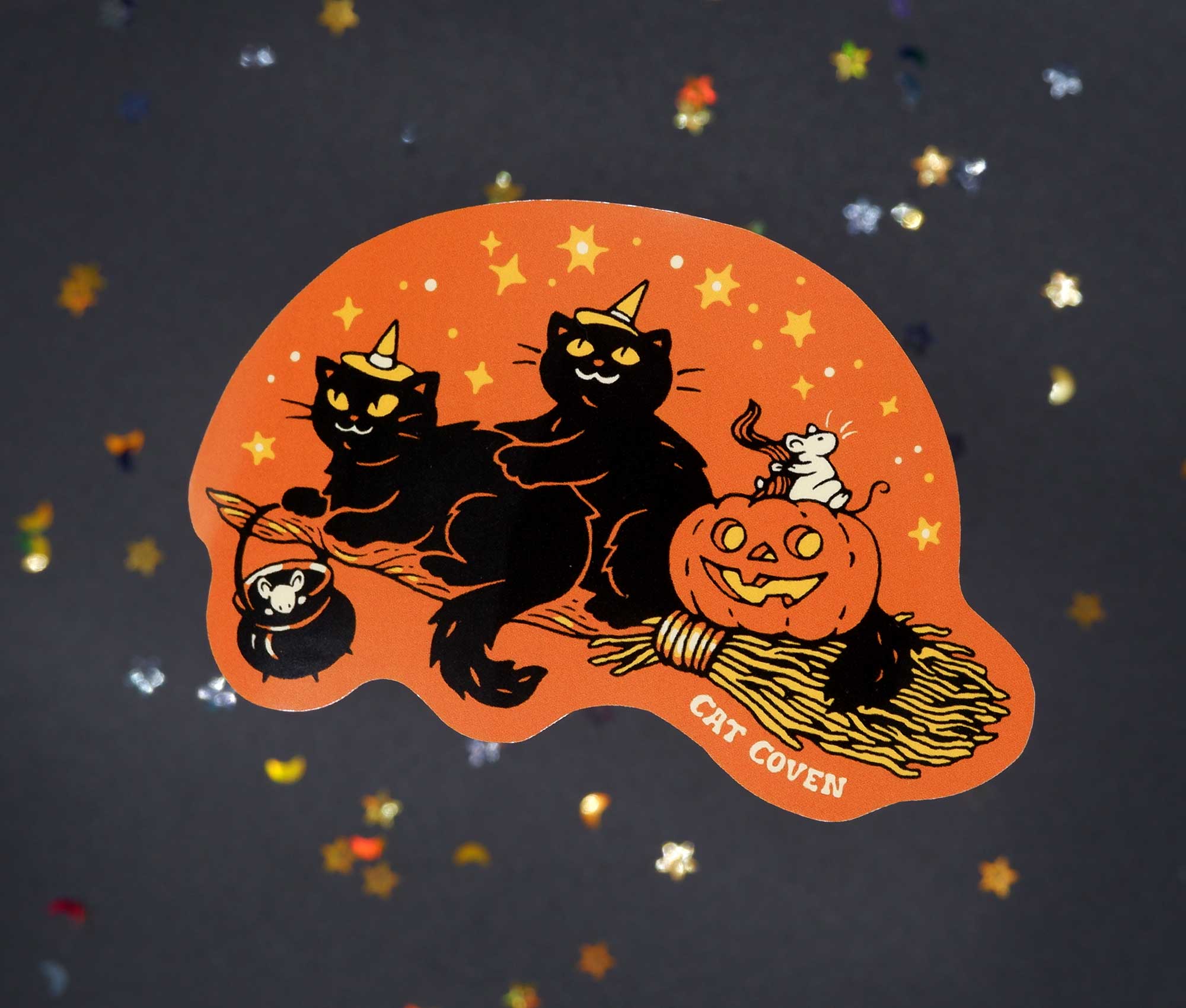 Broomstick Ride - Sticker