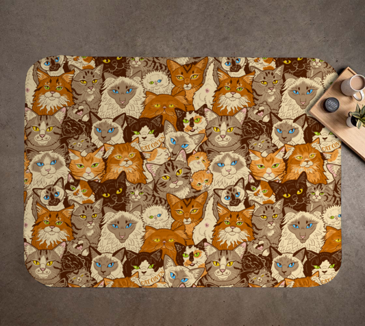 Clutter of Cats - Minky Blanket (Medium)