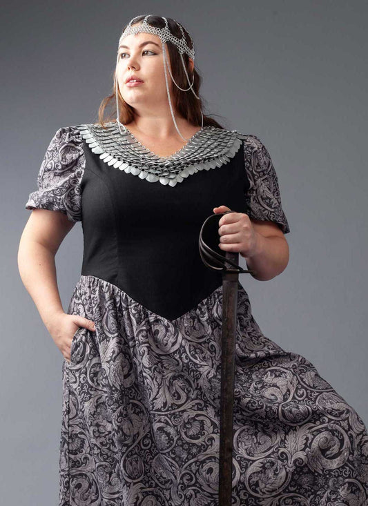Gunhild Dress - Armor Print