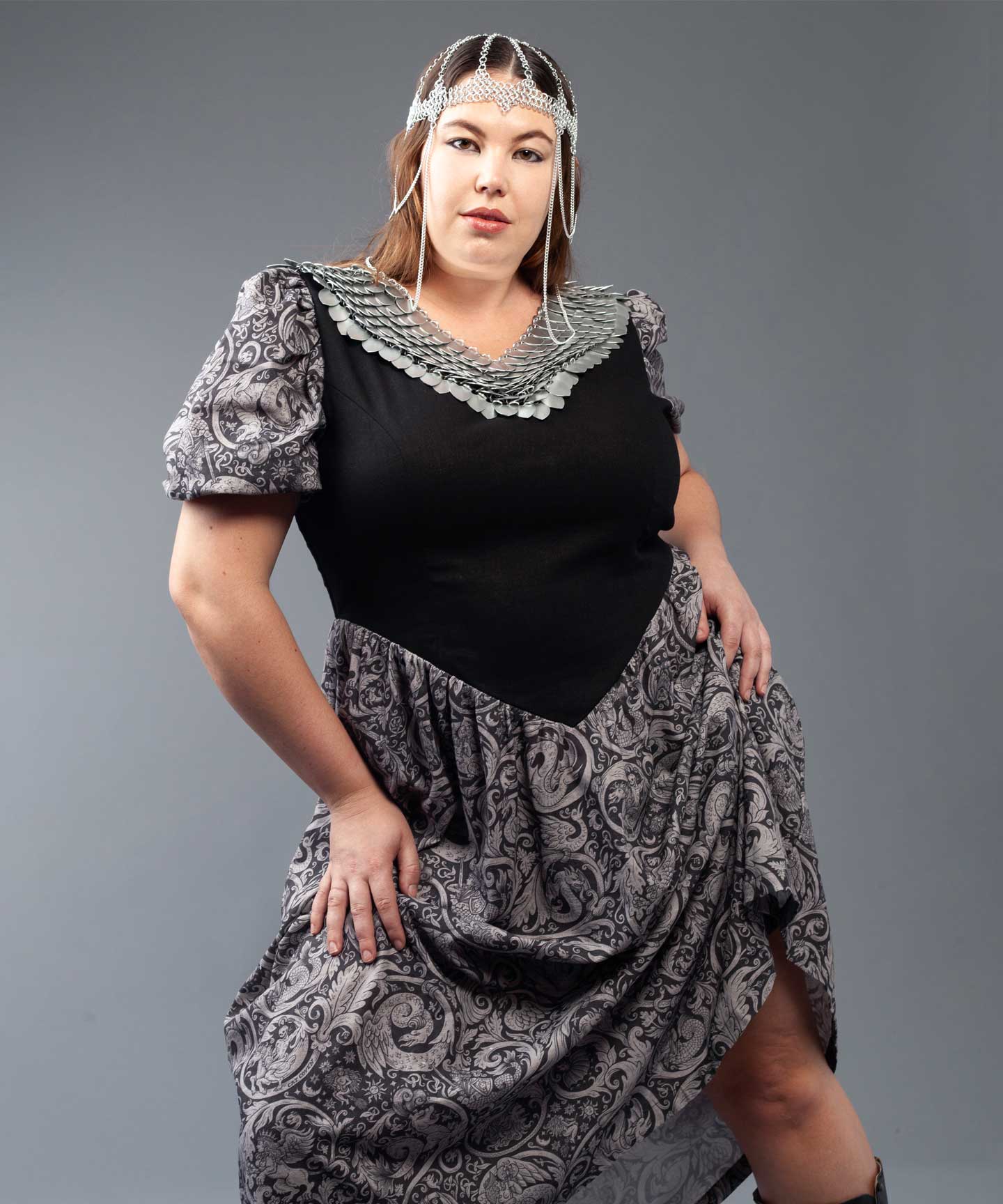 SUPER SALE // FLAWED ✷ Gunhild Dress - Armor Print