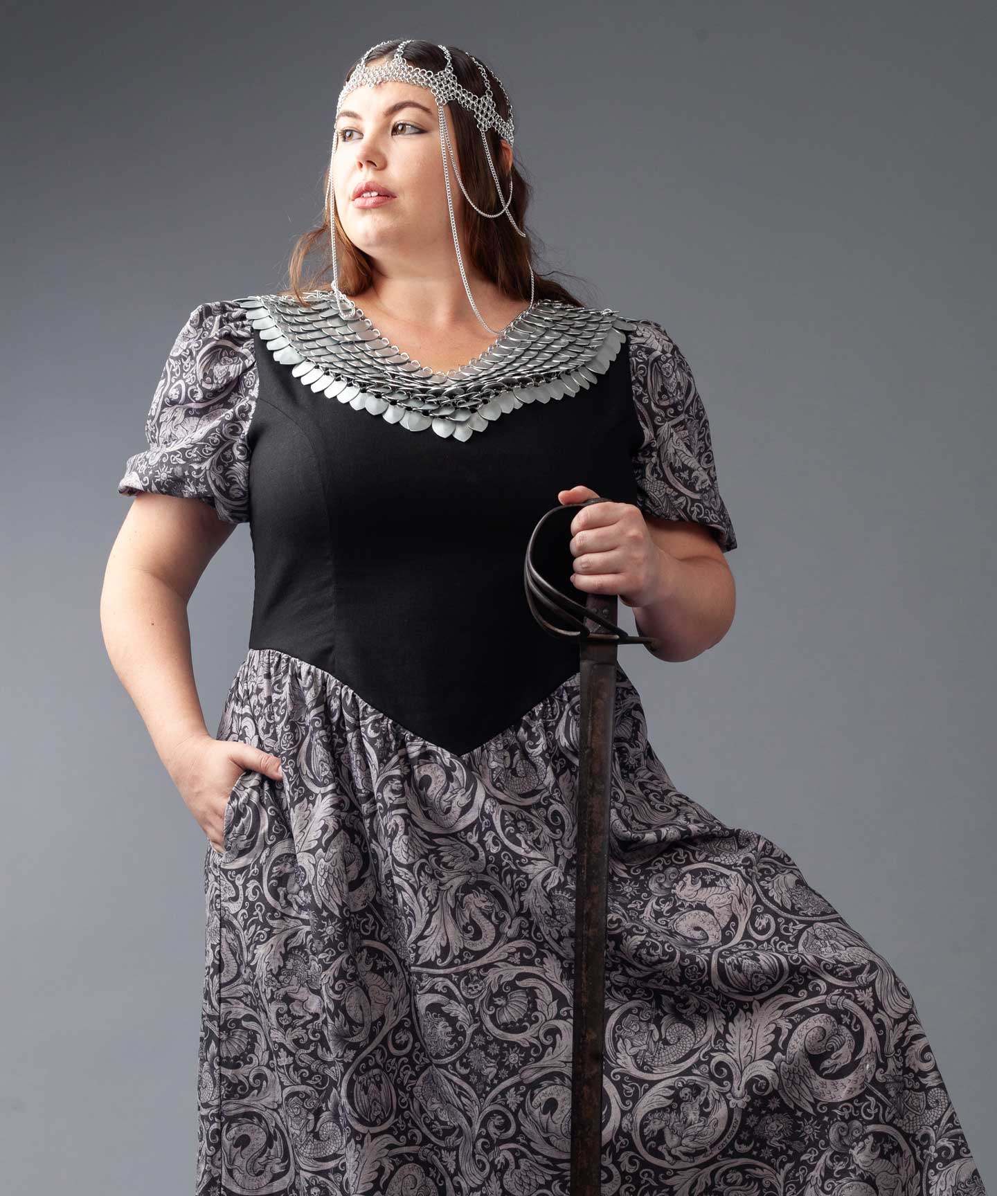 SUPER SALE // FLAWED ✷ Gunhild Dress - Armor Print