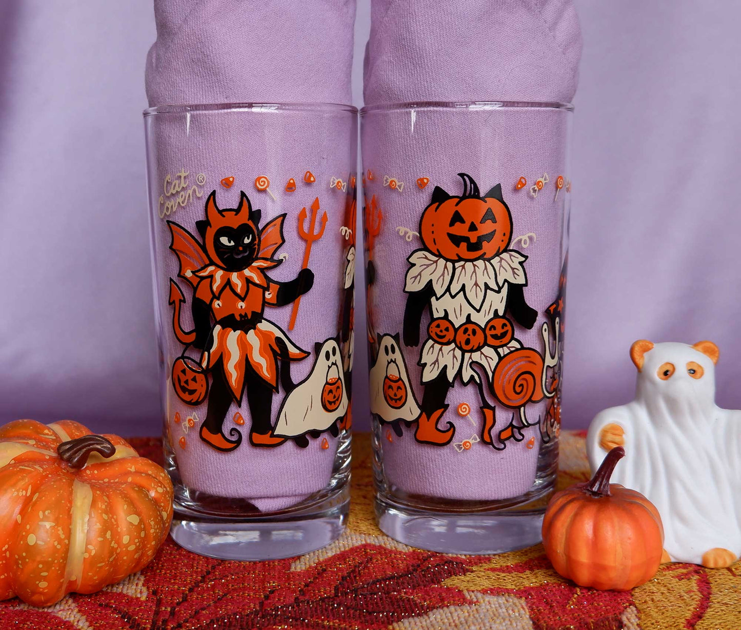 FLAWED ✷ Costume Cats - Drinking Glass