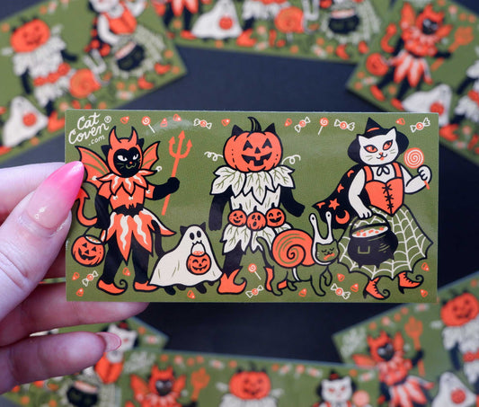 Costume Cats - Vinyl Sticker