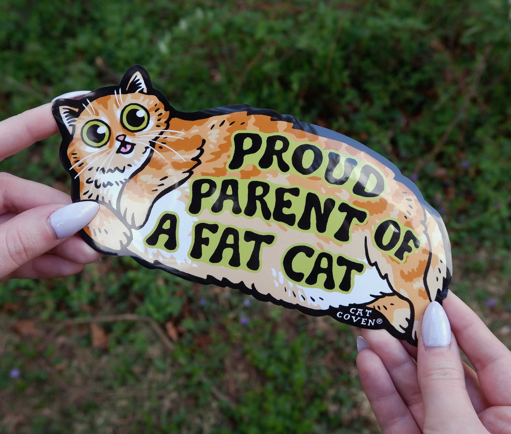 Fat Cat (Orange) - Bumper Sticker