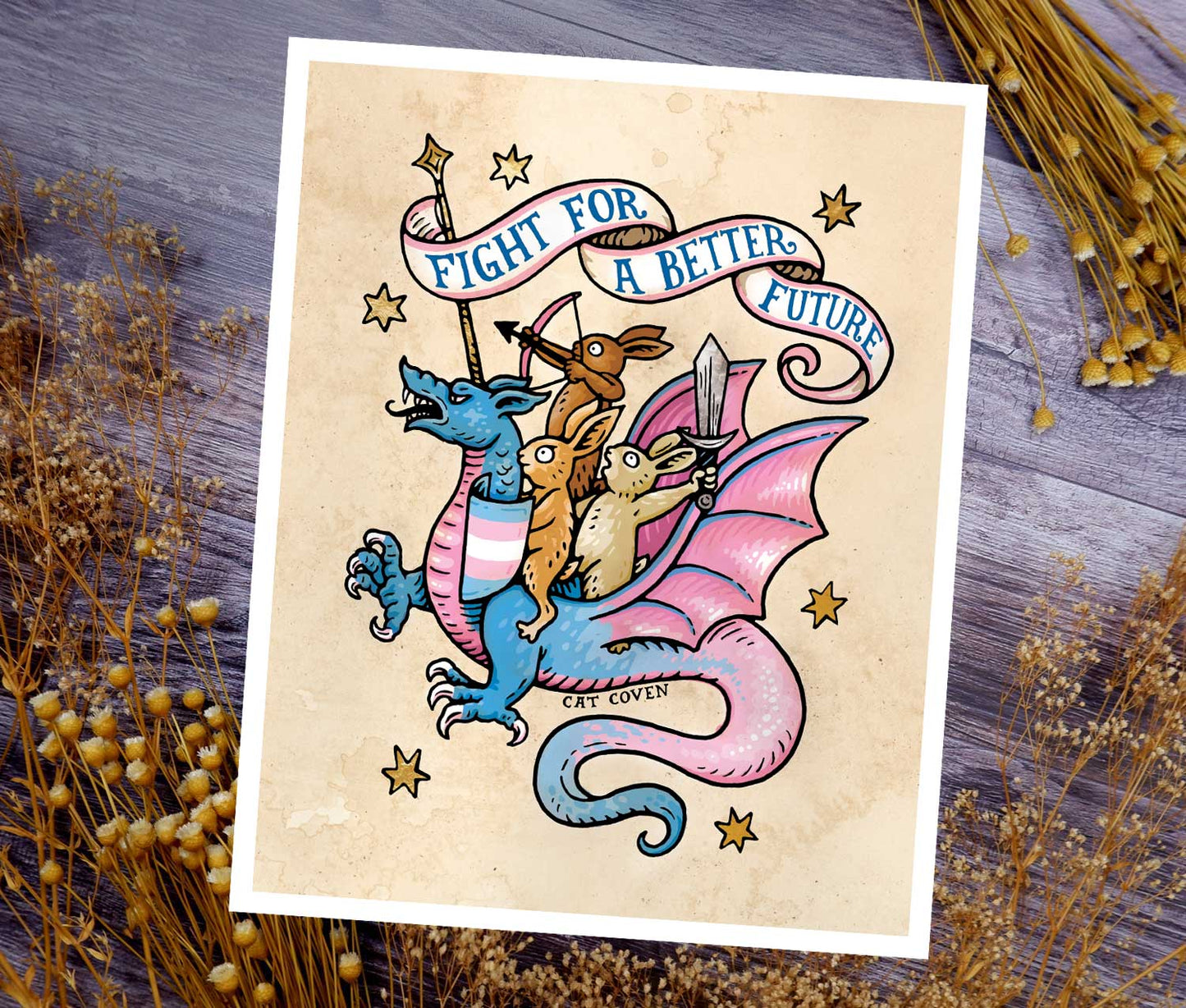 Fight For A Better Future - Art Print