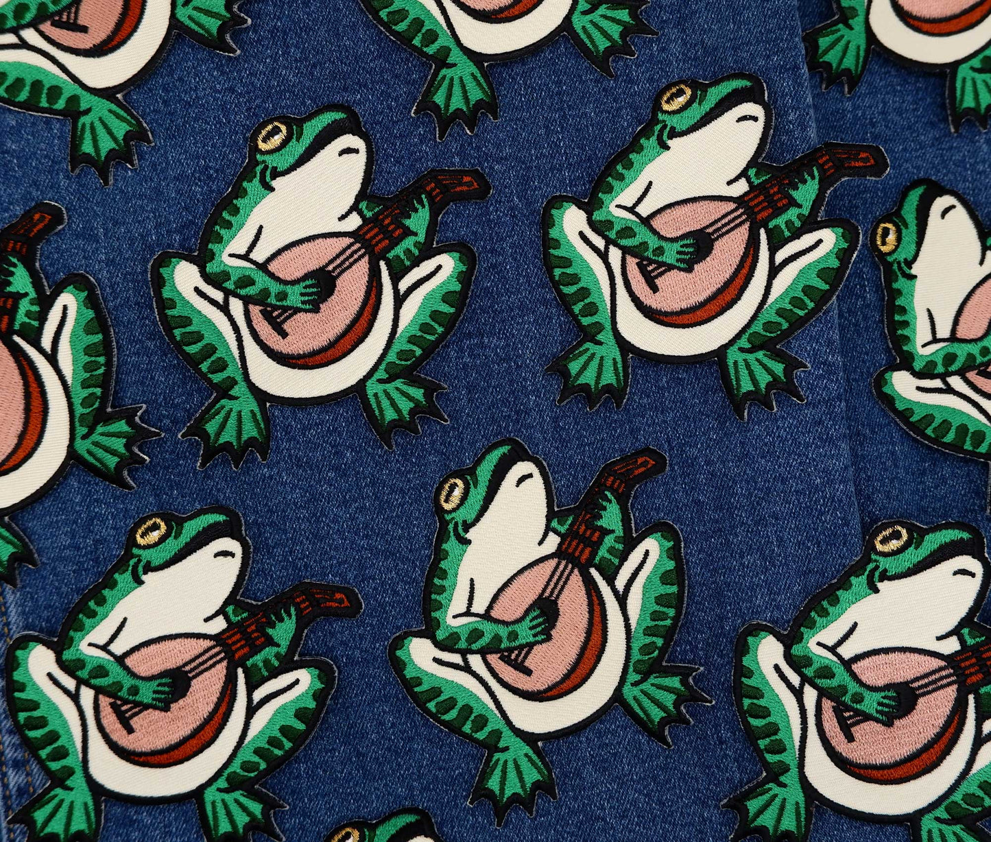 Frog Serenade - Embroidered Patch