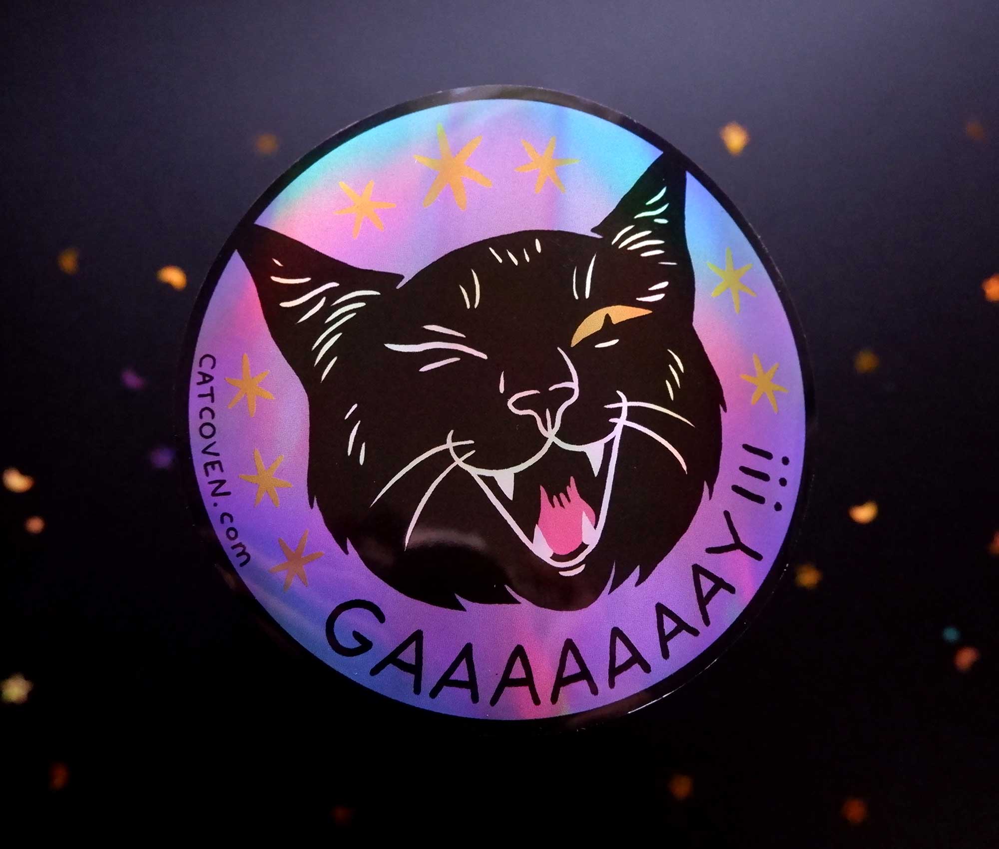 GAAAAAAAY!!! - Holographic Sticker