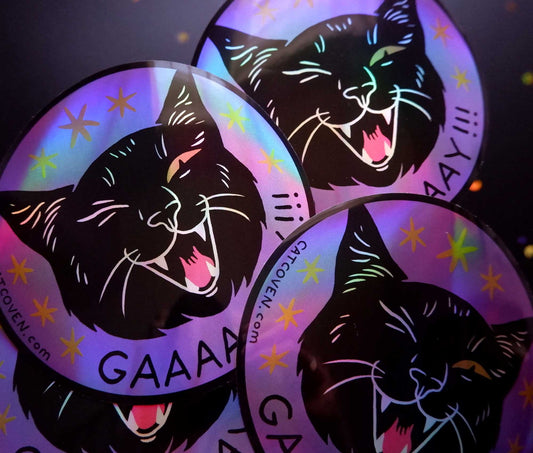 GAAAAAAAY!!! - Holographic Sticker