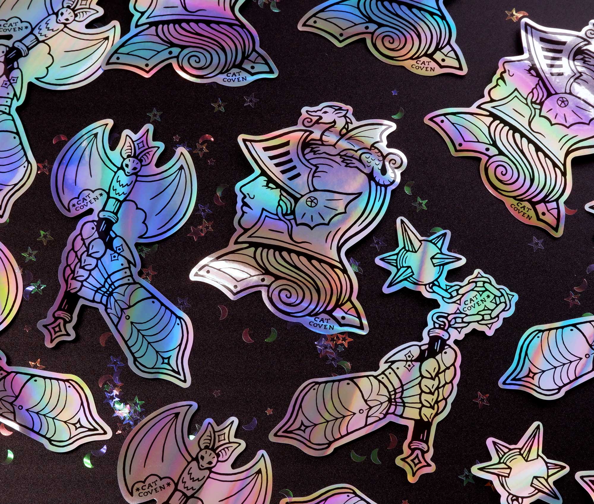 Lady Knight - Holographic Sticker