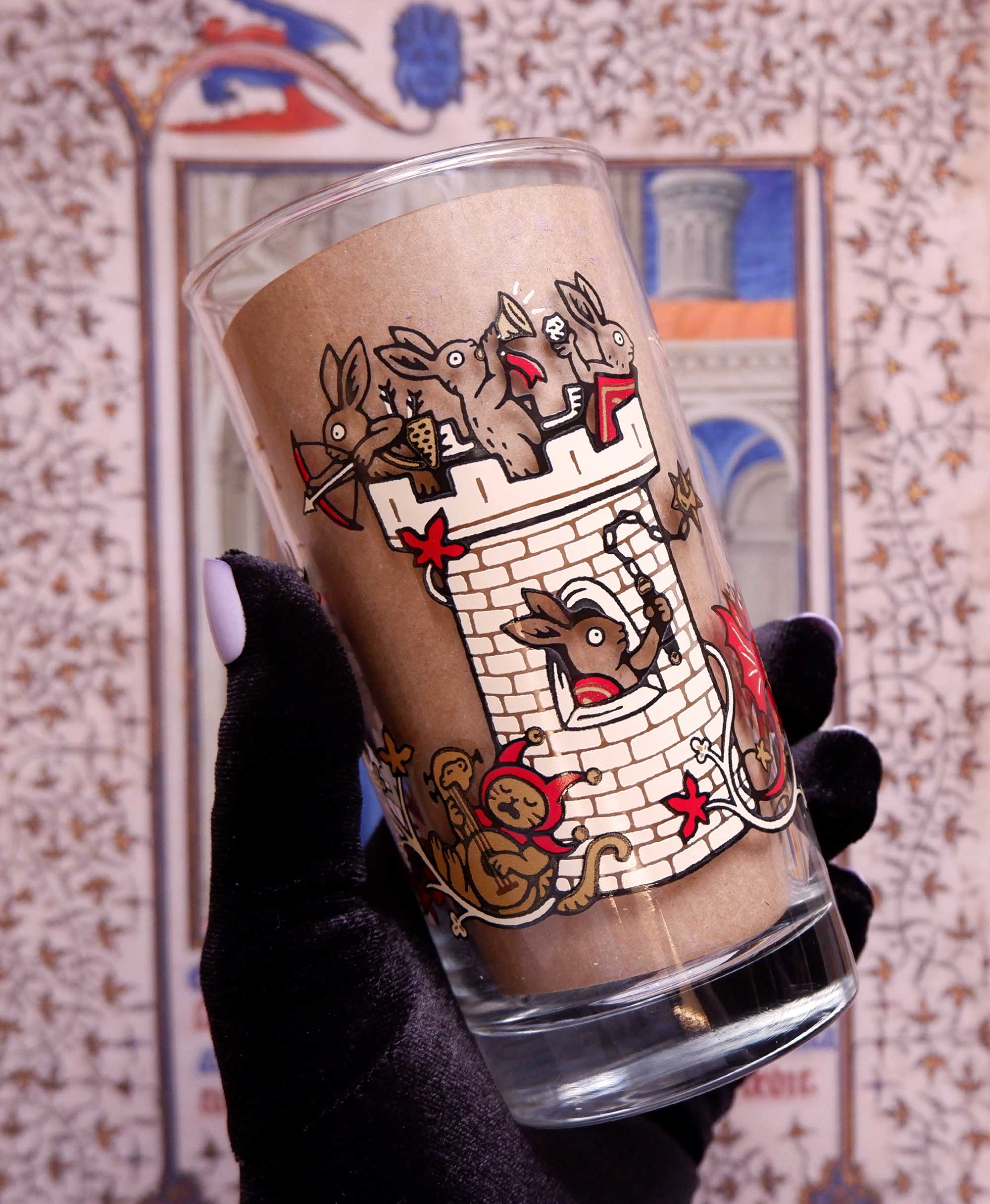 Medieval Battle - Drinking Glass