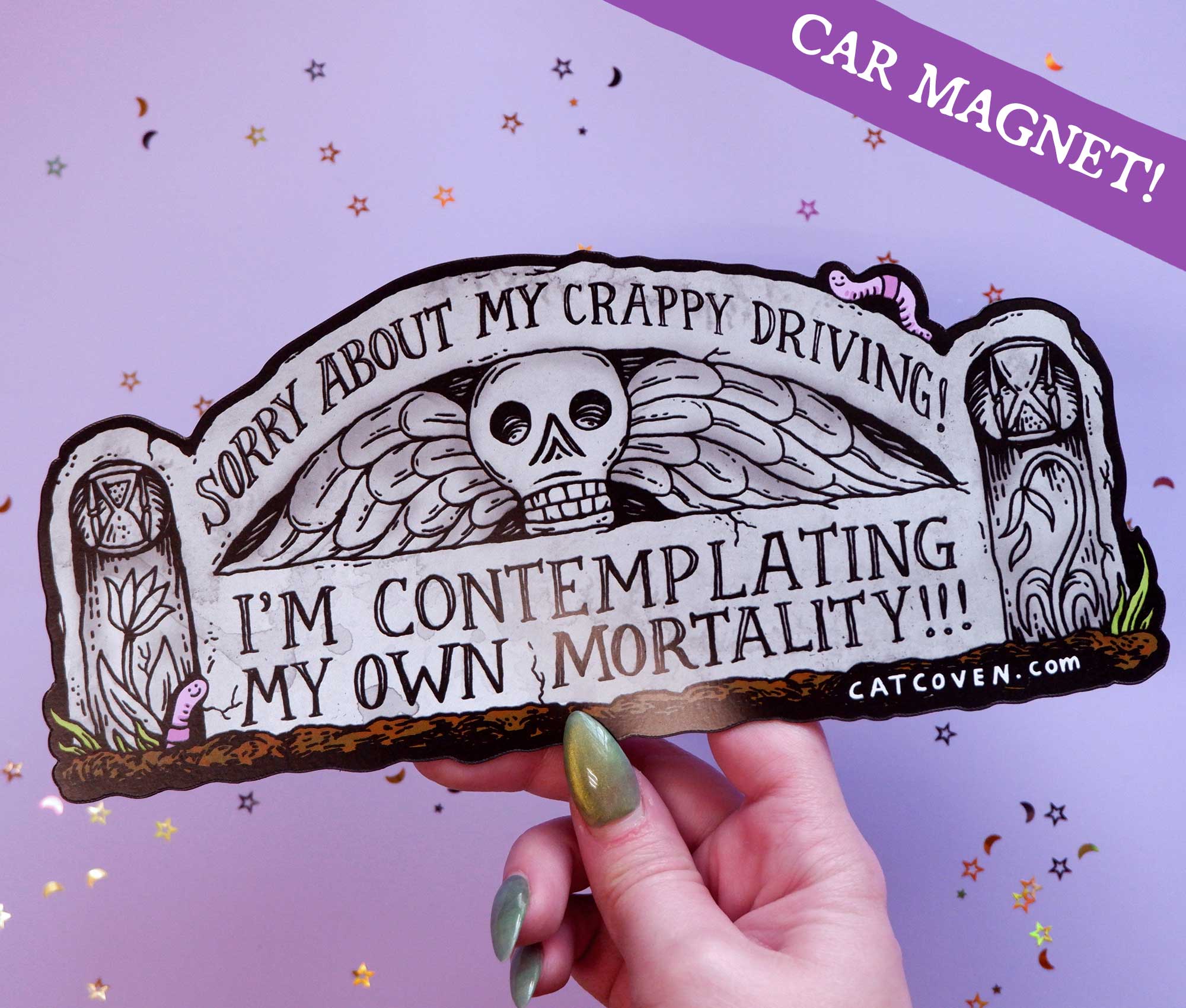 Mortality - Car Magnet