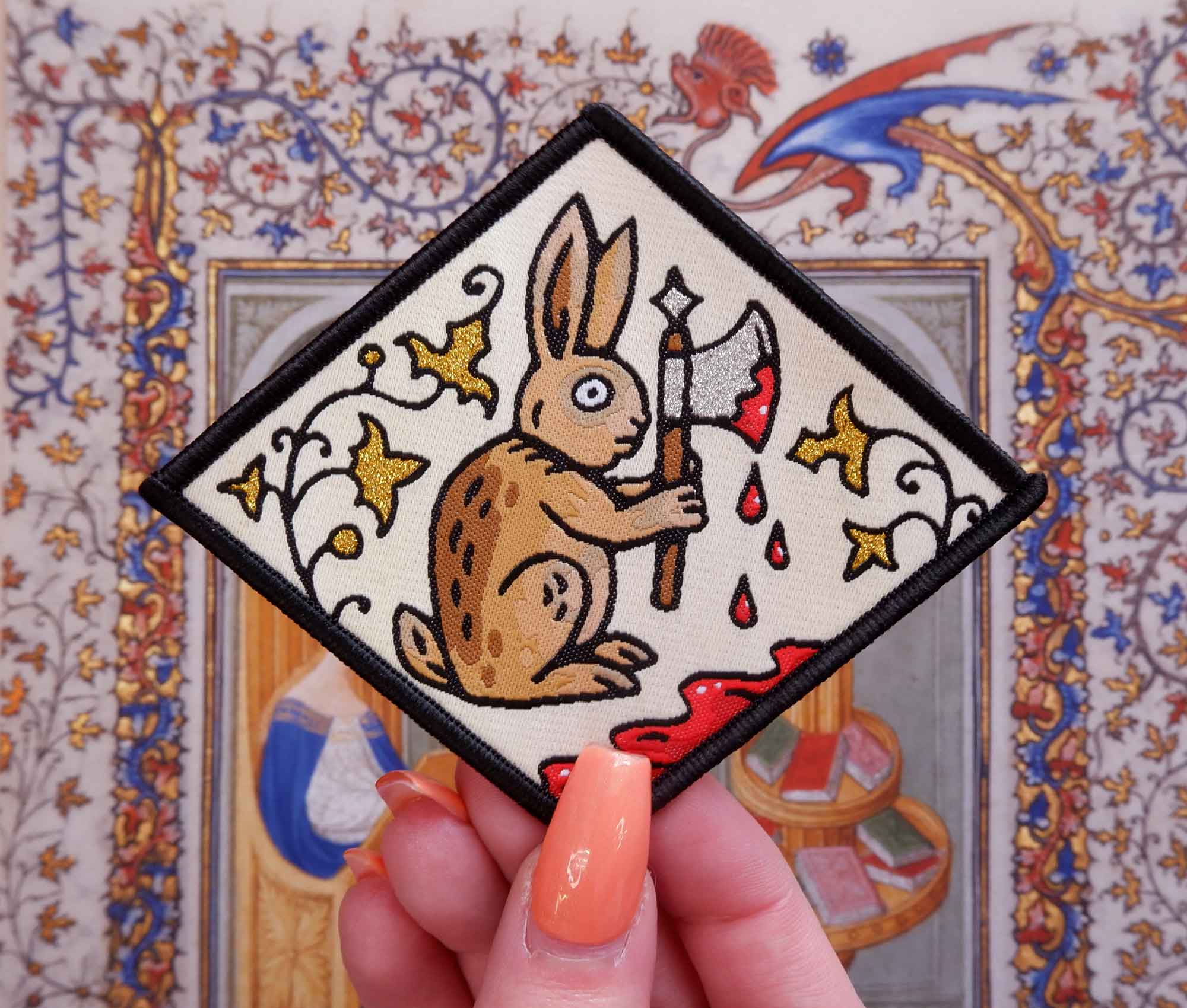 Murder Rabbit - Woven Patch