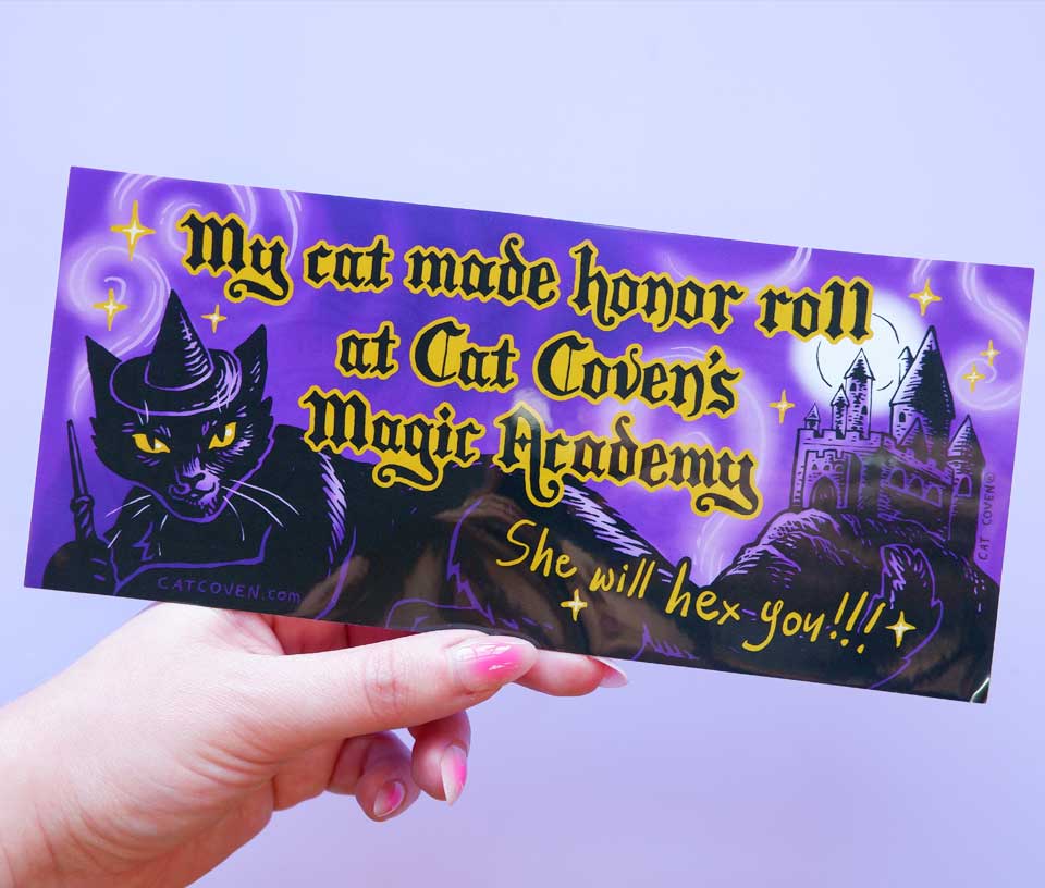 Cat Coven Academy - Bumper Sticker