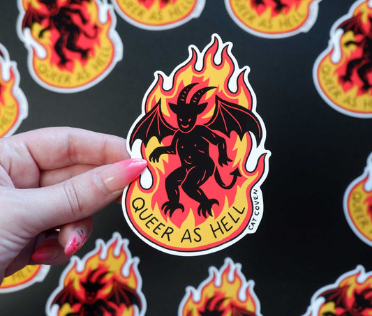 Queer As Hell - Sticker