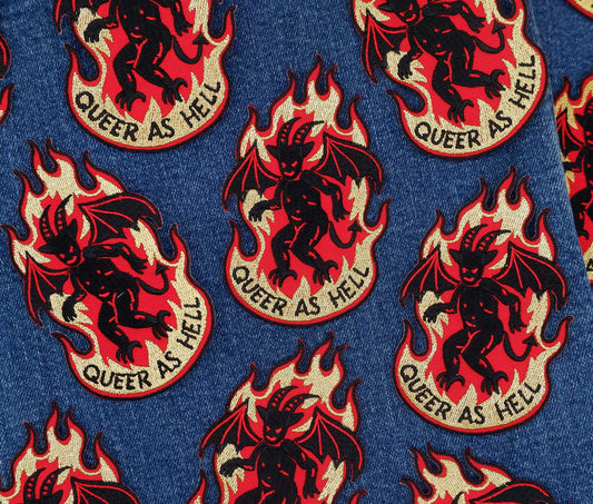 Queer As Hell - Embroidered Patch