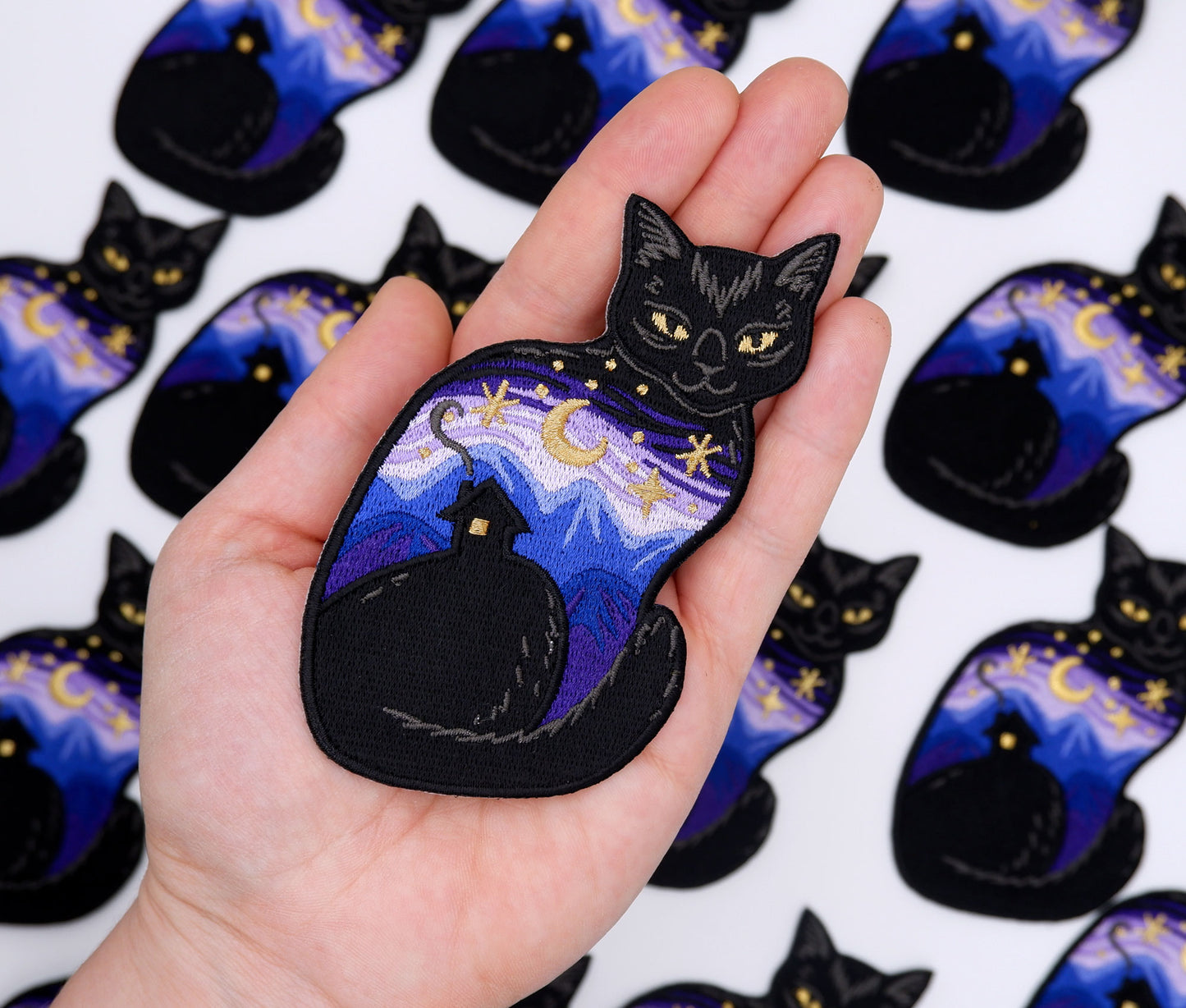 Twilight Cat - Embroidered Patch